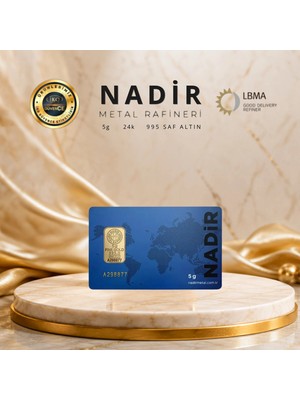 Nadir Gold 1 Adet 5 gr 24 Ayar Altın ( 995 )
