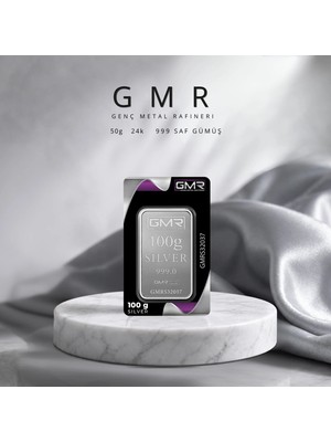 GMR 3  Adet 100 gr Külçe Gümüş ( 999 ) Ayar