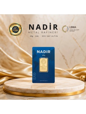 Nadir Gold 1 Adet 20 gr 24 Ayar Altın (995)