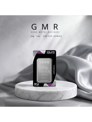 GMR 4 Adet 50 gr Külçe Gümüş ( 999 ) Ayar