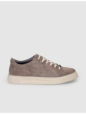 Cabani Erkek Vizon Hakiki Süet Deri Sneaker Ayakkabı