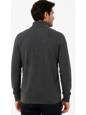 Lacoste Fermuar  Yaka Regular Fit  Antrasit