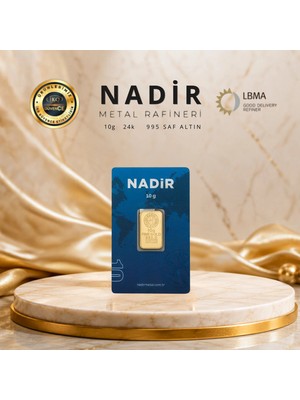 Nadir Gold 1 Adet 10 gr 24 Ayar Altın (995 )