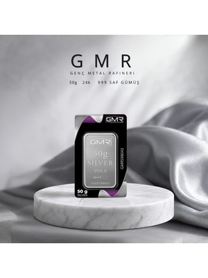 GMR 50 gr Külçe Gümüş ( 999 ) Ayar