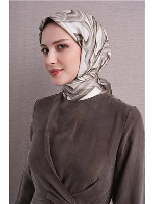 Armine Ipek Eşarp 2027 Kış - 9614-85 Ekru Twill