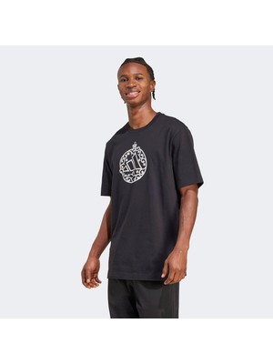 Adidas M Hol Met Erkek Siyah T-Shirt