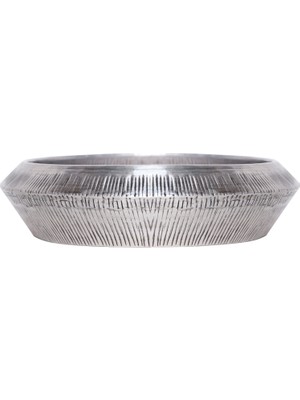 Yargıcı Metal Dövme Detaylı Vazo(10x40 Cm)