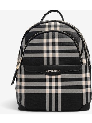 Silver Polo    SP1265-M212 Sılver Polo Kadın Sırt Çantası Siyah - Siyah