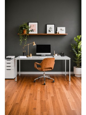 Sehpol Çalışma Masası 160X80X75 cm (Pürüzsüz Gri)