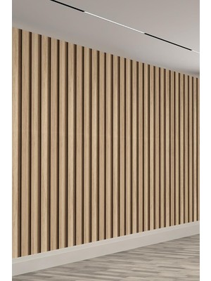 Ayrex 3D Modern Ahşap Panel Tek Parça Duvar Kağıdı – Kolay Uygulama, 200 x 150