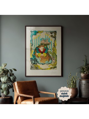 Persona Istanbul Salvador Dalí "antik Kelebekler I/ıv" - Sürrealist Poster (Çerçevesiz)