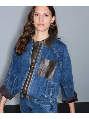 İpekyol Kumaş Mix Denim Ceket IW6260005124629