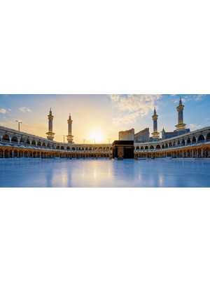 Aden Dijital Dekoratif Manevi Dini Kabe Dekor Kanvas Tablo