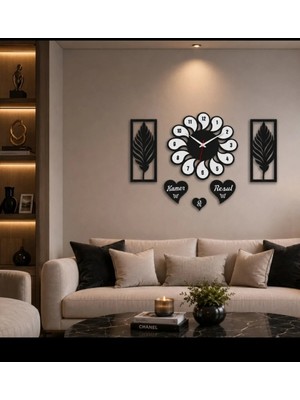 Mrchediyesepeti Duvar Saatleri Kişiye Özel Tasarım Şık ve Kaliteli NO37