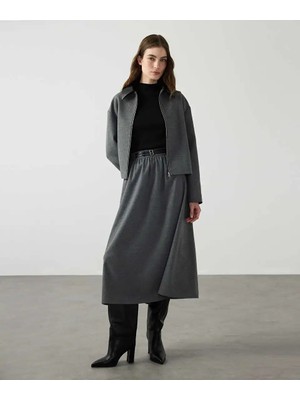 Miss İpekyol Çift Kemerli Midi Etek IW6260004110005