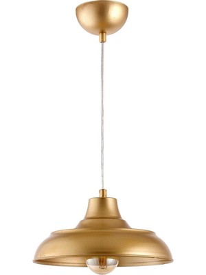 Ayrex Lambadar Retro Rustik Model Modern Metal Tekli Gold Sarkıt Avize Cafe Gold Tek Ebat 25 x 70 3