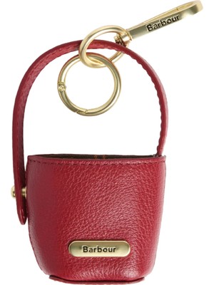 Barbour Deri Bucket Çanta Charm RE91 Red