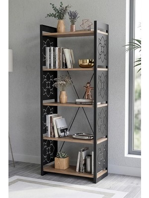 Ayrex 5 Katlı Endüstriyel Kitaplık, Çiçeklik, Çok Amaçlı Raf 2800
