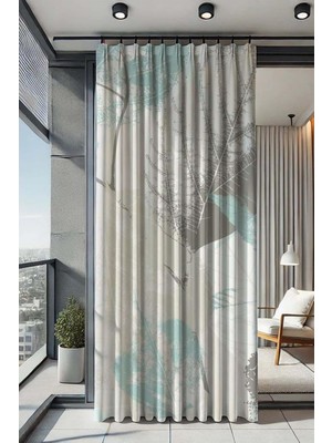 Ayrex Nelazım Su Geçirmez Desenli Oxford Balkon Perdesi, 200 x 200, PASTELDESENOXFORDBALKONPERDE20