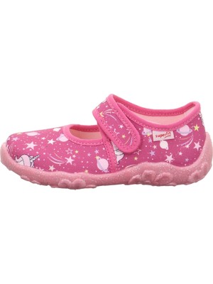 Superfit Bonny Kız Çocuk Ev Kreş Ayakkabısı Unicorn Desenli - Pembe 800283-5550
