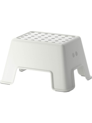 Ikea Bolmen Tabure Olarak Kullanılır Kaymaz 25 cm 2 Renkler, Plastik, Beyaz, 44 x 35 x 25 cm