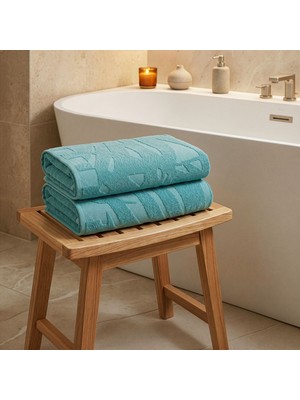 Rani Mobilya Rani Home Banyo Havlusu Seti  Turkuaz BD-6439