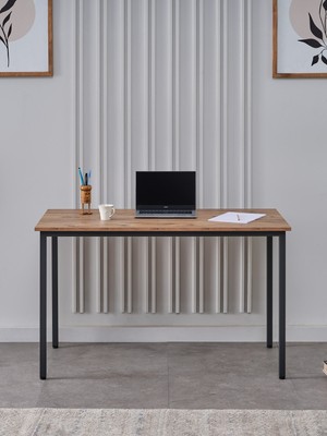 Sehpol Çalışma Masası 125X65 cm (Siyah - Atlantik Çam)