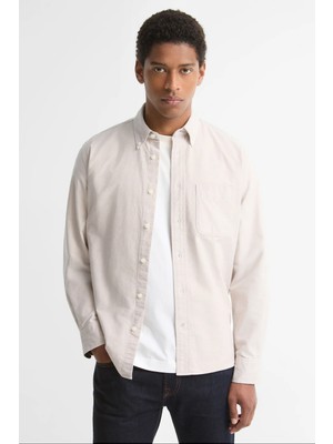 Barbour Authentic Oxford Gömlek ST51 Stone