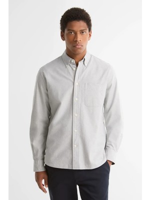 Barbour Authentic Oxford Gömlek GN91 Forest