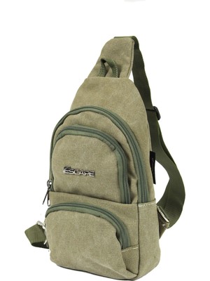 Escape Esc 3530 Yağmura Dayanıklı Kanvas Çapraz Body Bag Haki