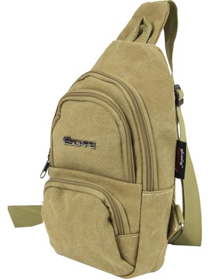 Escape Esc 3530 Yağmura Dayanıklı Kanvas Çapraz Body Bag Bej