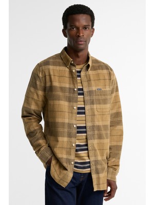 Barbour Blair Tailored Tartan Cord Gömlek TN39 Birchwood Dress Tartan