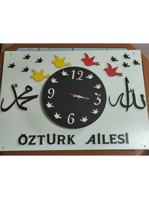 Mrchediyesepeti Duvar Saatleri Kişiye Özel Tasarım Şık ve Kaliteli NO903
