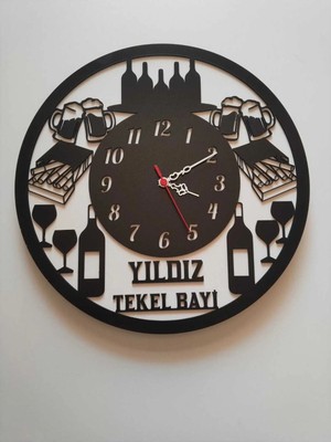 Mrchediyesepeti Duvar Saatleri Kişiye Özel Tasarım Şık ve Kaliteli NO967