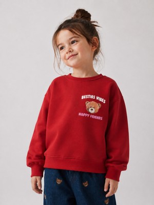 DoaMini Kız Çocuk Iki Iplik Sweatshirt