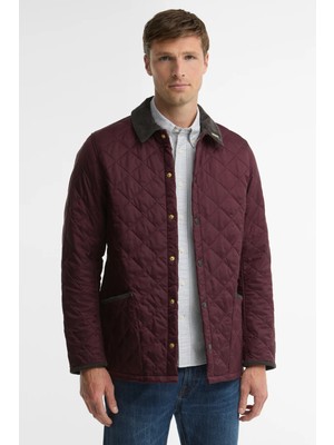 Barbour Icons Heritage Liddesdale Kapitone Ceket RE92 Bordeaux
