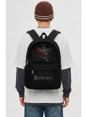 Fuddy Moda Unisex Death Note Ryuk Baskılı Sırt Çantası, Anime Temalı Okul Çantası