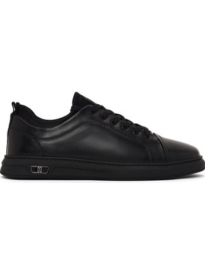 Derimod Erkek Siyah Bağcıklı Deri Sneaker WM660017DV