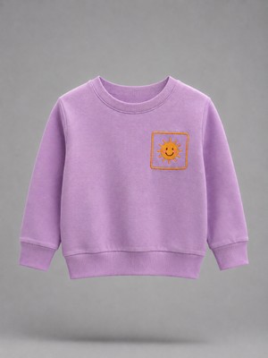 DoaMini Kız Çocuk Güneş Nakış Detay Sweat