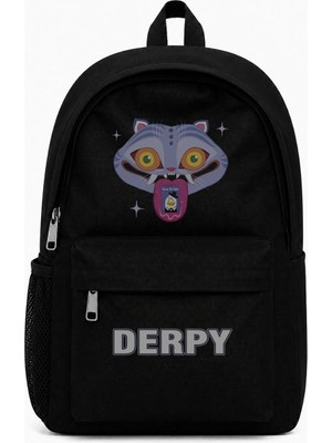 Fuddy Moda Unisex Derpy Baskılı Sırt Çantası, Kpop Demon Hunters Temalı Okul Çantası