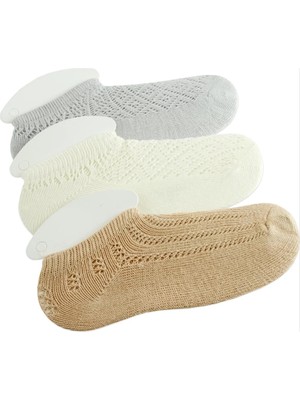 Zero Land Dpmix-Hb Dantel Yünlü Kısa Çorap Ebruli