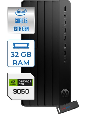 Hp Pro Tower 290 G9 Intel® Core™ I5-13500 32GB 4tb SSD 6GB/RTX3050 Freedos Mini Tower Masaüstü Bilgisayar 623Y0ET23F15+ZETTAUSBBELLEK