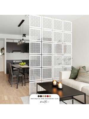 Makta ® Modüler Sarkıt Paravan Sistemi | Lazer Kesim Ahşap Paravan Seperatör | Easyconnect™ Kolay Montaj