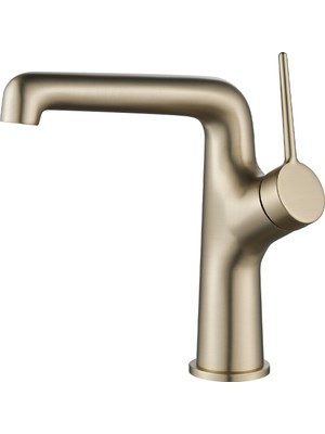 Creavit Flow Lavabo Armatürü Brush Gold