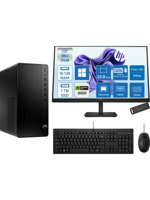 Hp Pro Tower 290 G9 Intel® Core™ I5-13500 16GB 1tb SSD 6GB/RTX3050 WIN11HOME +23.8" 100Hz Mon. Mini Tower Masaüstü Bilgisayar M623Y0ET23H03+ZETTAUSBBELLEK