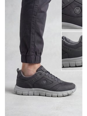 Liarca Büyük Beden Ortopedik Rahat Taban Bağcıklı Triko File Yazlık Spor Yürüyüş 45 46 47 Numara Ayakkabı Sneaker