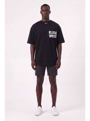Blow Up Future Gen Günlük Spor Tişört Bw Siyah Oversize 141814