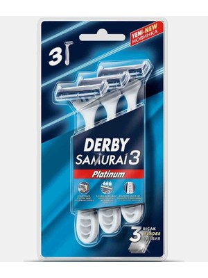 Derby Samurai 3 Platinum 3'lü Kullan-At Tıraş Bıçağı