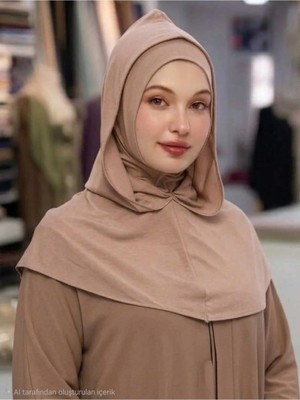 Samara Scarf Kapüşonlu Hijab Sandy