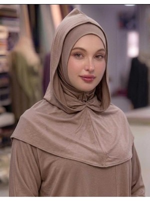 Samara Scarf Kapüşonlu Hijab Sandy